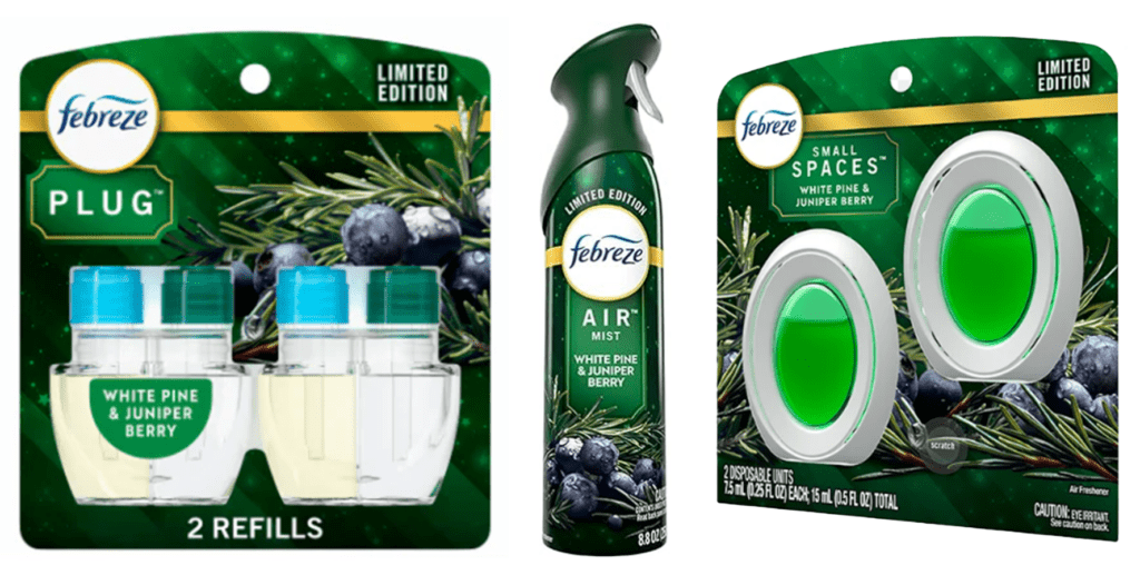 febreze white pine and juniper berry